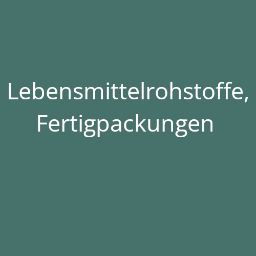 Frusips, Lebensmittelrohstoffe, Fertigpackungen