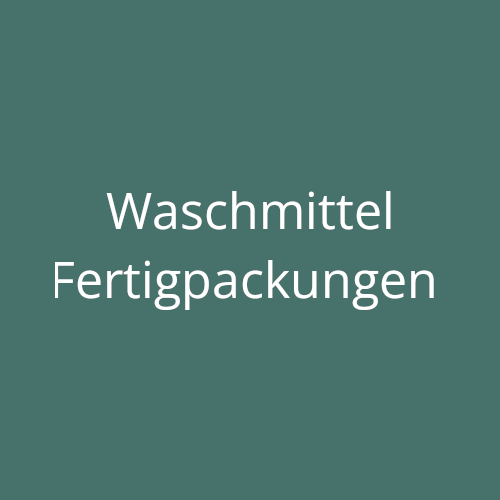Waschmittel Fertigpackungen