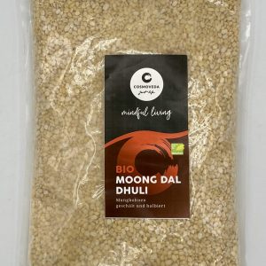 Gelber Mungdal/Moong Dal Dhuli/Mungbohnen geschält, halbiert bio, 1000 g